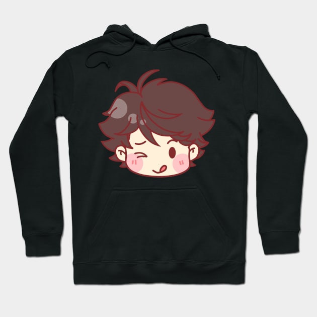 Cute Flirty Oikawa Hoodie by Piliponia